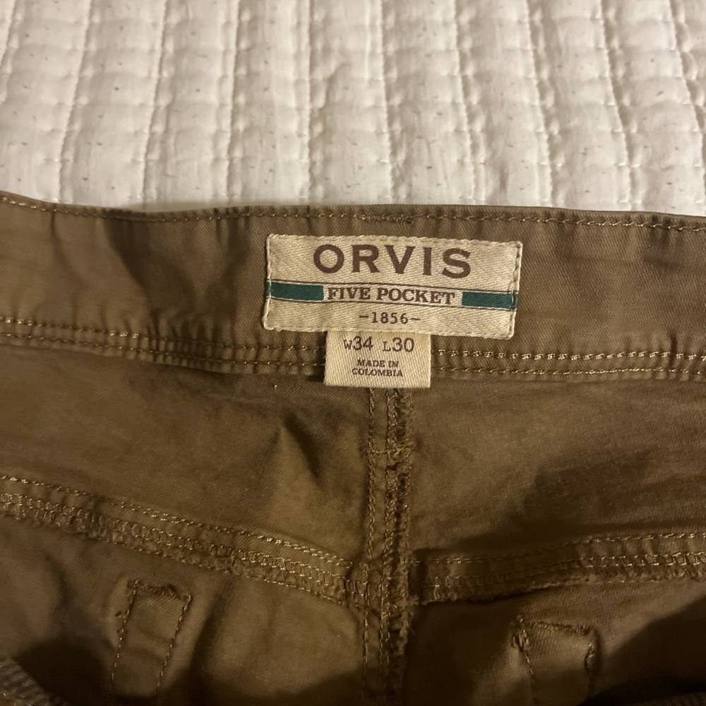 Orvis Men's Tan‎ Chinos - Picture 4 of 8